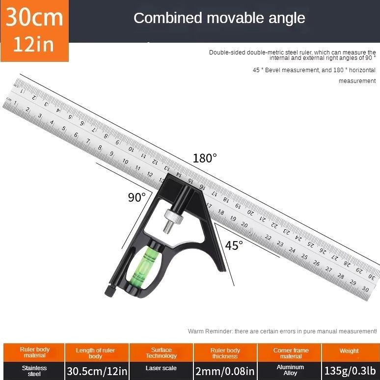 

PENGGARIS SIKU SIGMAT Adjustable Combination Right Angle Ruler 45/90 Degree AST