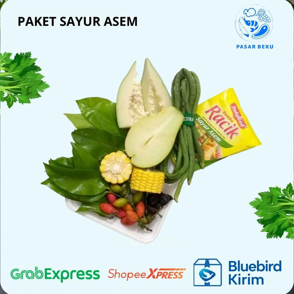 

(Khusus AREA SUMBAR) Sayuran Segar Paket Lengkap Sayur Asem + Bumbu Racik Pasar Beku Padang