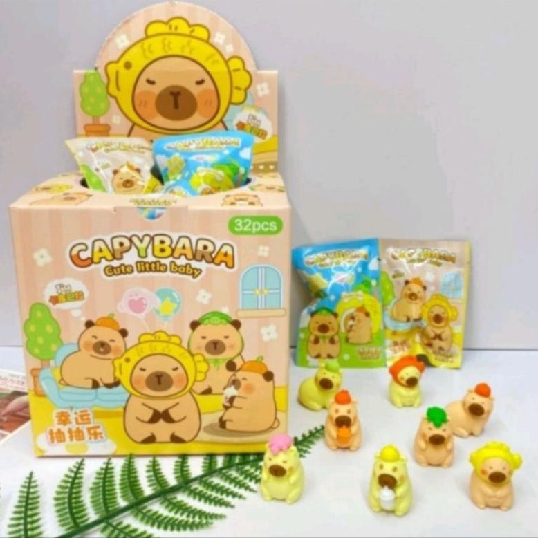 

Paket Usaha 1 Box Isi 32 Pcs Penghapus Mistery Bag CappyBara Penghapus CappyBara Beruang Coklat Viral Termurah