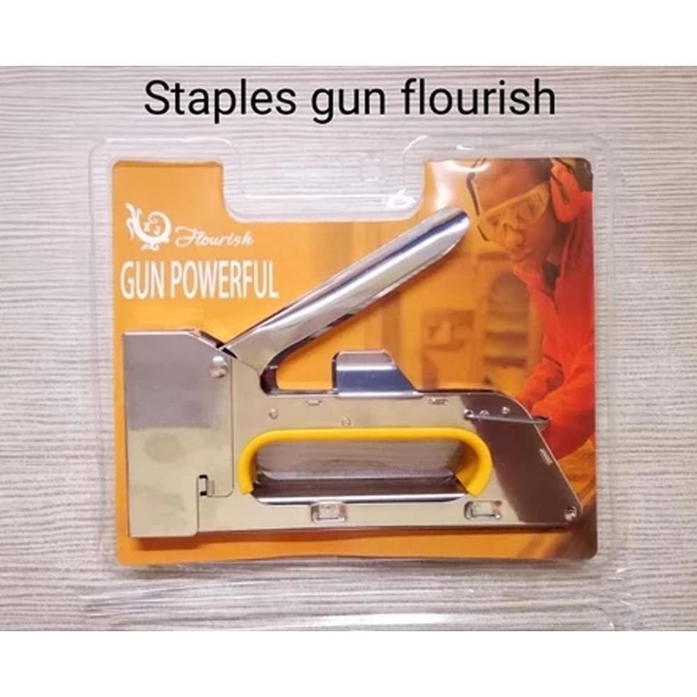 

Stapler gun alat staples tembak jok motor sofa 13/6 13/8mm R23 - FLOURISH murah berkualitas AST