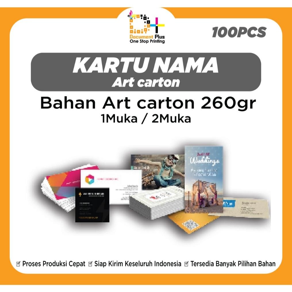

Kartu Nama 100pcs Art carton 260gr 1muka / 2muka AST