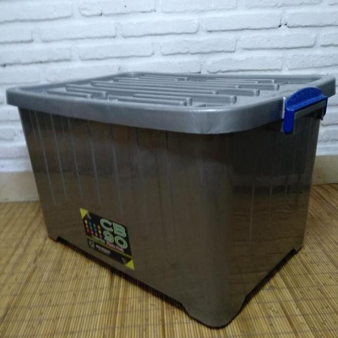 

Terlaris Box Container Plastik Silver 90 Ltr Stack Kotak