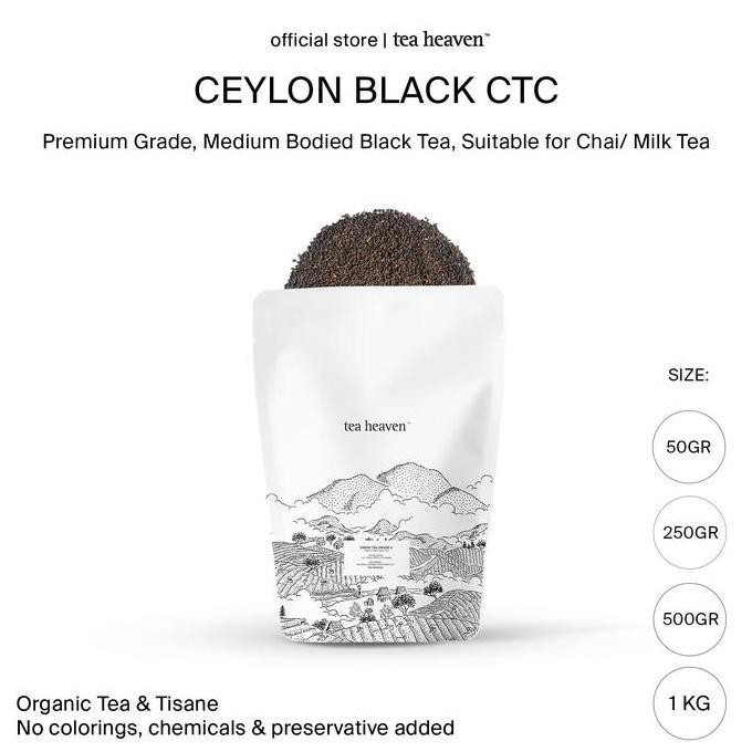 

TEH HITAM CEYLON CTC BLACK TEA / INDIAN TEA BLEND ORIGINAL DAN TERPERCAYA