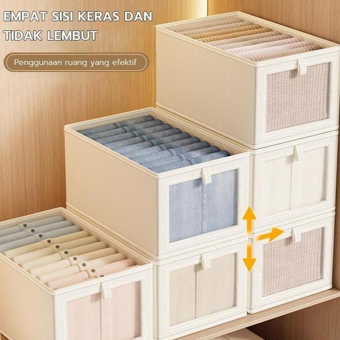 

Terlaris Produk Baru Kotak Penyimpanan Serbaguna Storage Box/Kotak Penyimpanan Serbaguna Organizer Pakaian Storage Box Keranjang Baju Lipat Pembatas Laci Lemari Sekat