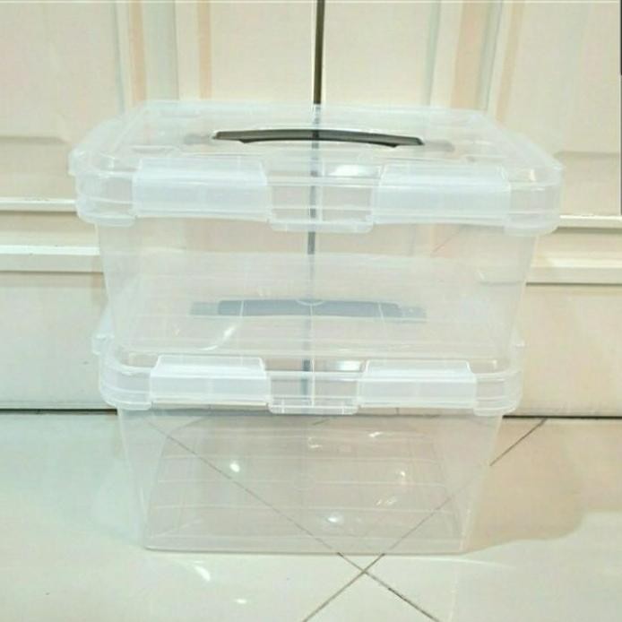 

Terlaris Container Box 10 15 45 46 130 Liter Bening Transparan / Storage Box
