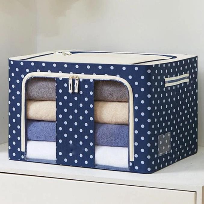 

Terlaris New Storage Box 66L Multifungsi / Tempat Penyimpanan Pakaian Bedcover