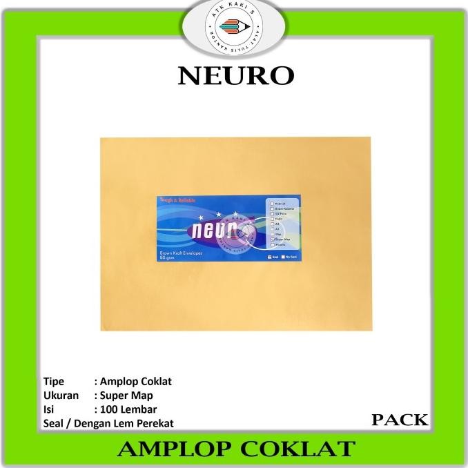 

KHUSUS GOSEND! Amplop Coklat Uk. Super Map Neuro ( 29 x 39,5 cm ) SEAL SS