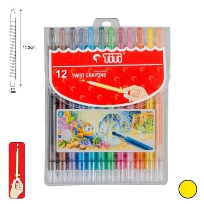

Crayon Putar 12 Warna Twist Joyko AST