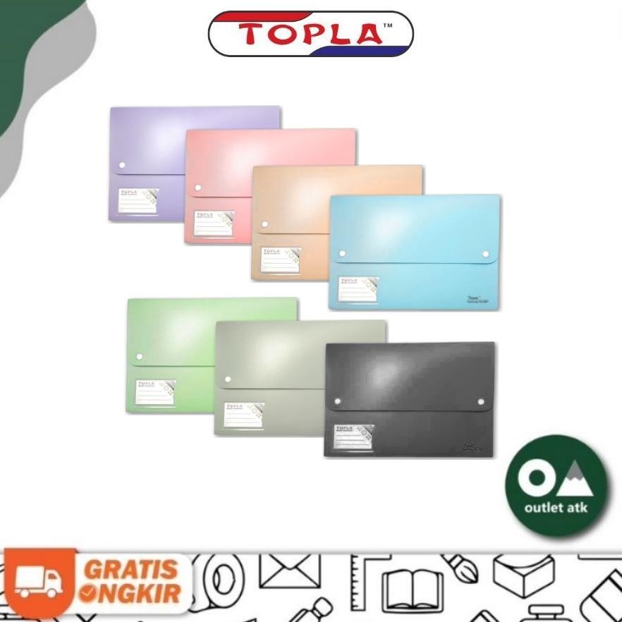 

Topla Expanding File Folio 13 Pockets - Map Harmonika Tenteng AST