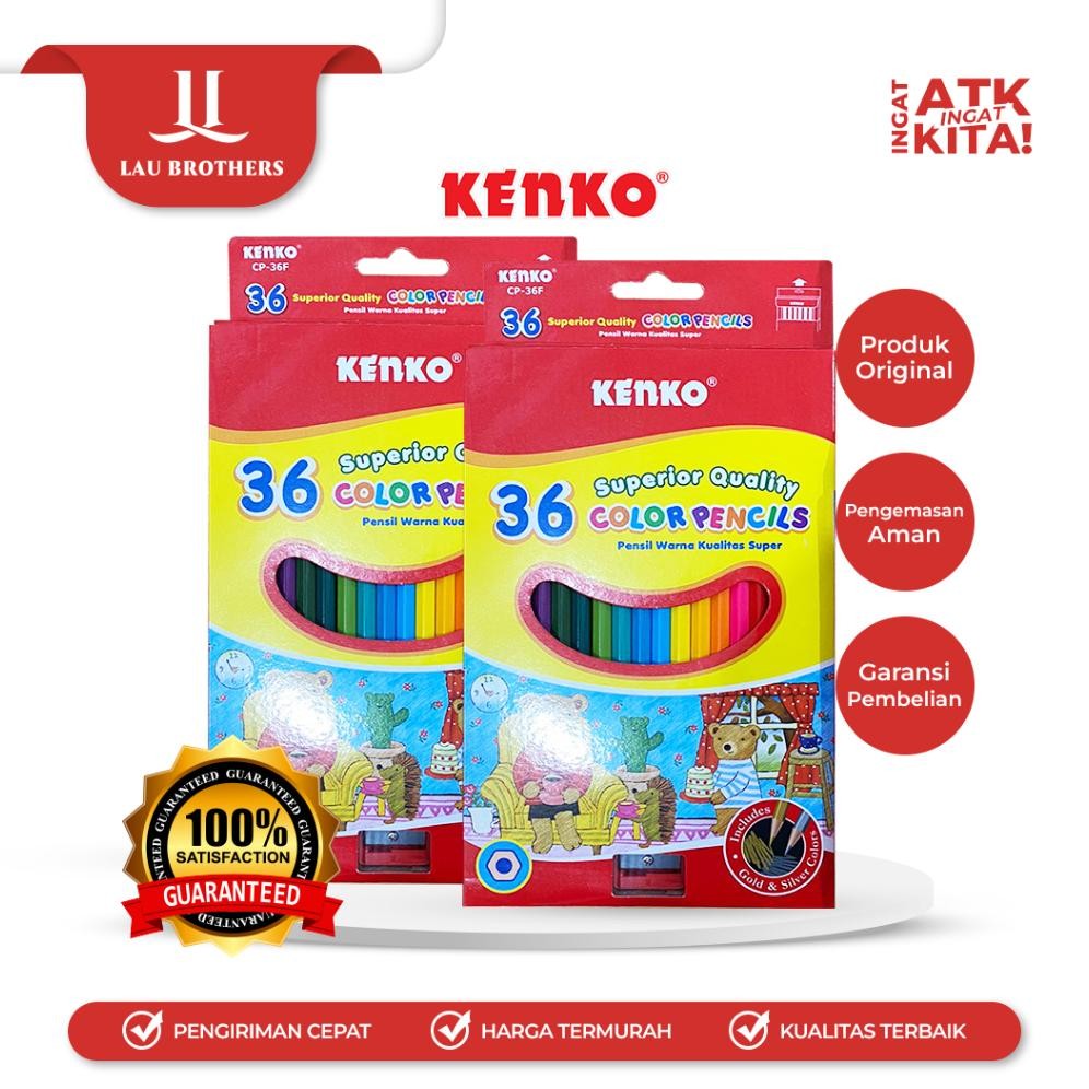 

KENKO PENSIL WARNA/ COLOR PENCIL CP-36F (1SET) AST
