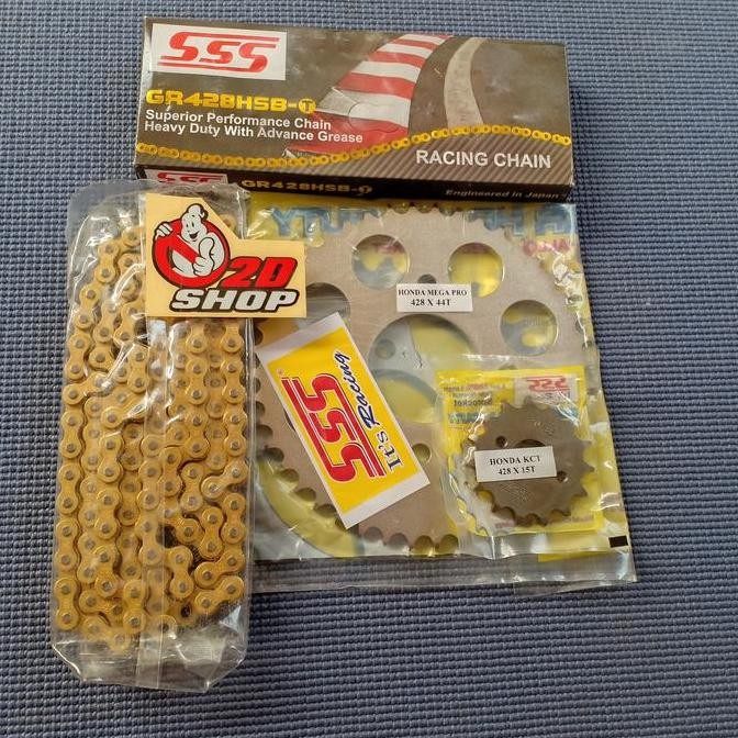 gear gir set sss 428 ter verza mega pro cb 150 cbr 150