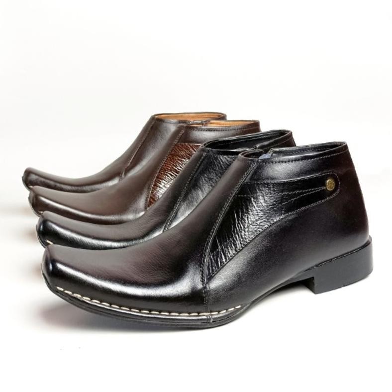 SEPATU FORMAL PRIA KULIT ASLI SEPATU KANTOR KERJA PANTOFEL COWOK MODEL TINGGI SIZE 38-44 Mr. LA