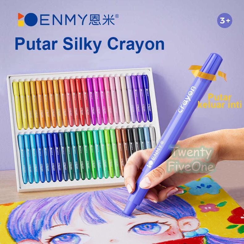 

In StockCrayon washable Crayon Rotating Core Suitable for Children's Drawing AST