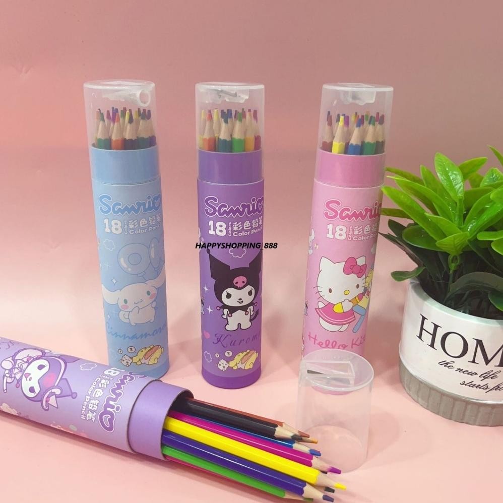 

1 SET PENSIL WARNA TABUNG KARAKTER LUCU ISI 18 WARNA DAN 24 WARNA AST