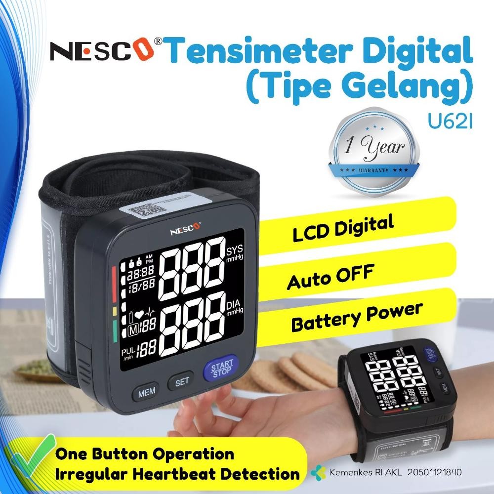 NESCO TENSI METER DIGITAL / GELANG PENGUKUR TEKANAN DARAH U62I