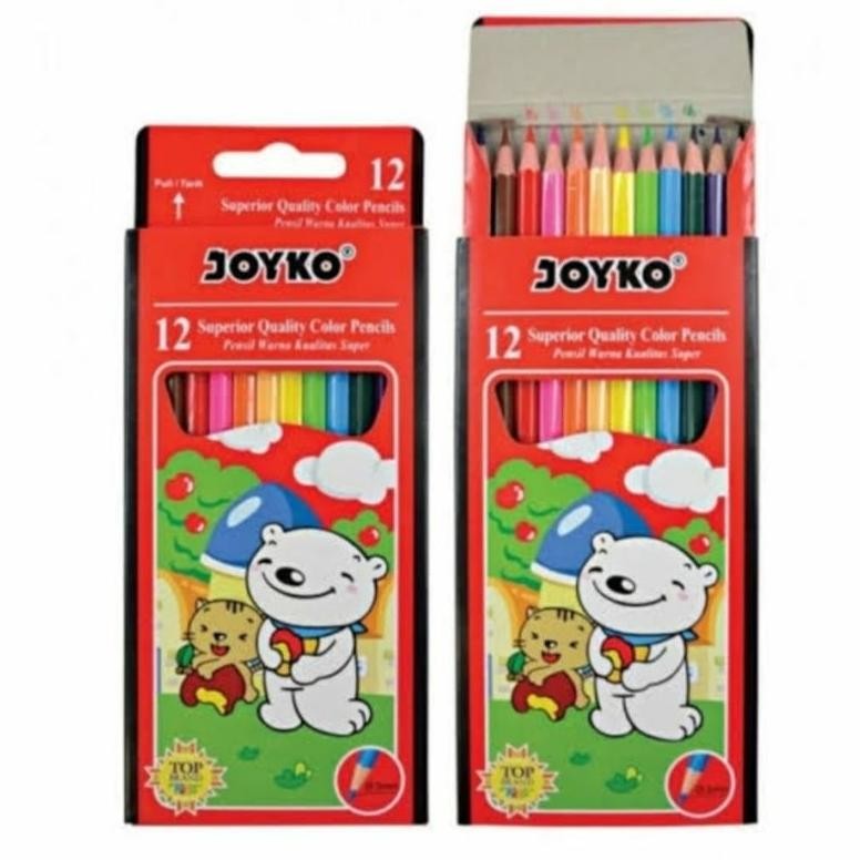 

( 12 Set ) Pensil Warna Joyko 12w CP-12PB AST