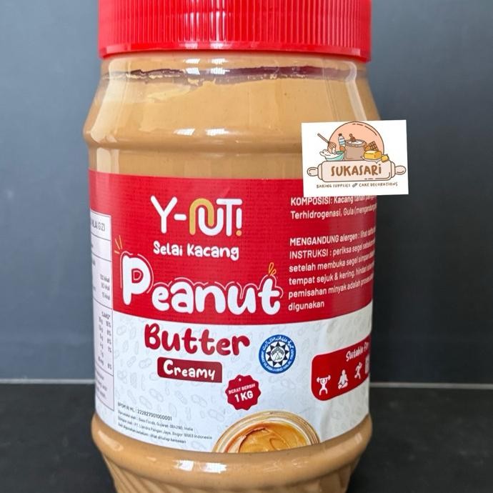 

Ynut Peanut Butter 1Kg Creamy Y Nut Ynut Selai Kacang Filling Spread Jam Oles