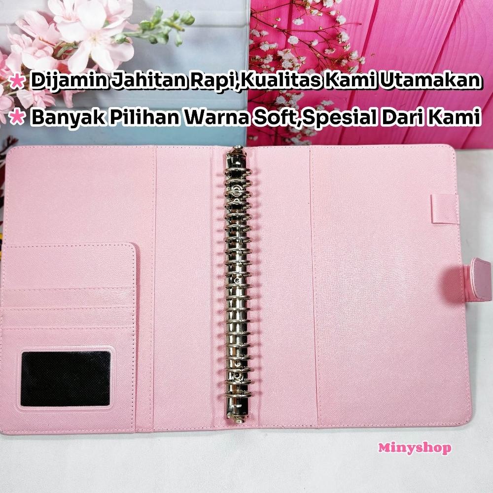 

Binder Polos Ekslusif A5 20 Ring Pink Soft Agenda A5 Polos 20 Ring Binder Kulit Organizer A5 AST