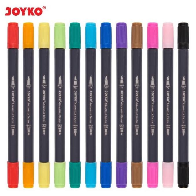 

Color Brush Pen Pena Kuas Warna Joyko Clp-43 12 Warna Color