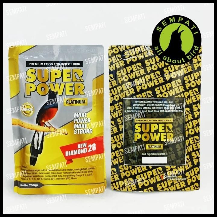 Terlaris Super Power Platinum Voer Pur Murai Batu Pakan Burung Murai Kacer Plas Good Quality
