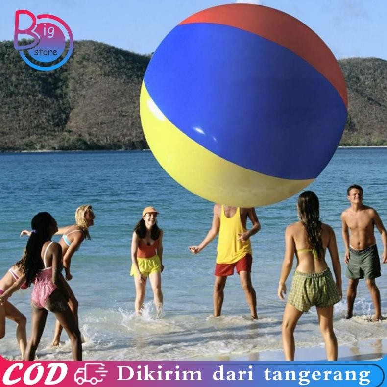 Bola Pantai Jumbo Diameter 150cm Bola Pantai Tiup Bola Renang Pantai Bola Pantai Jumbo