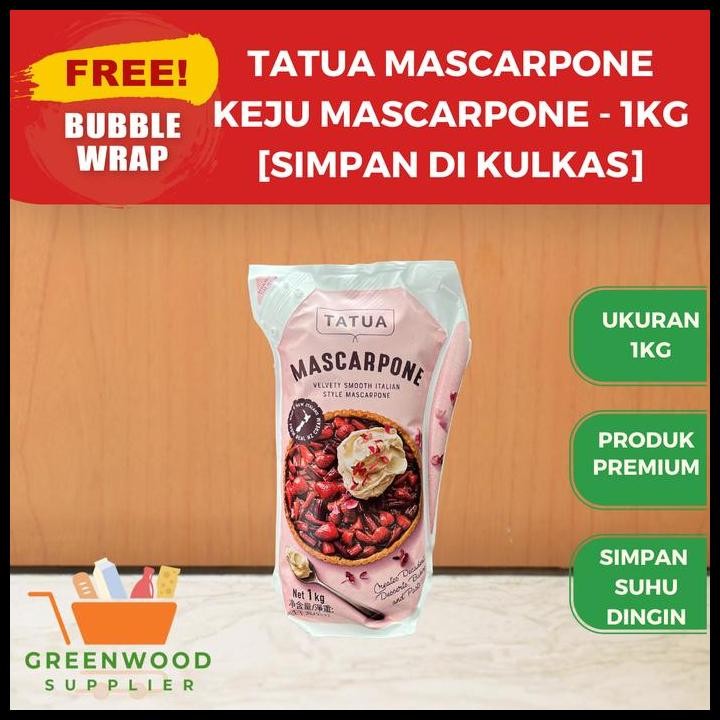 

Terlaris Tatua Mascarpone / Keju Mascarpone - 1Kg Halal Good Quality