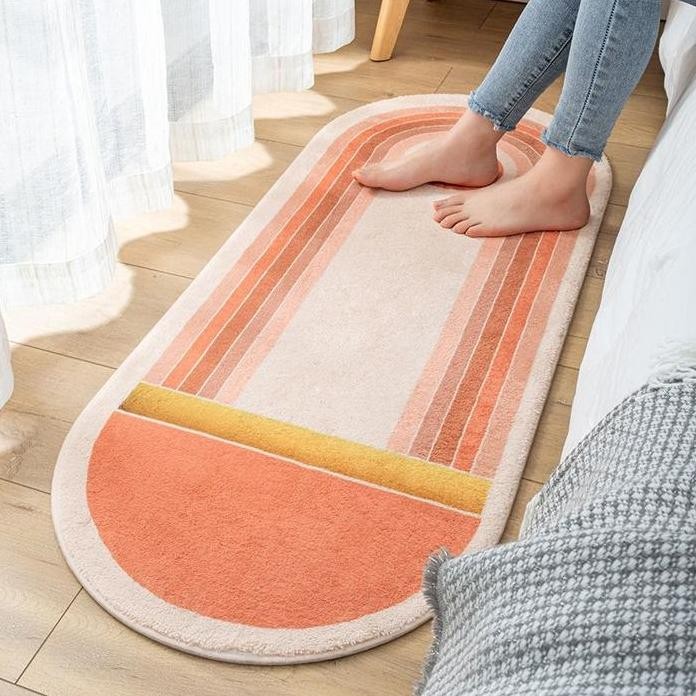 

Terlaris Oval Carpet / Karpet Keset Panjang Lembut Bulu Tebal Halus Alas Kaki Anti Slip Minimalis Anti Rontok