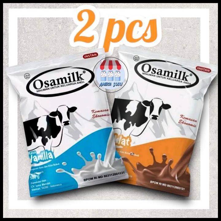 

Terlaris [2 Picis] Susu Osamilk 500Gr Cokelat Vanila Good Quality