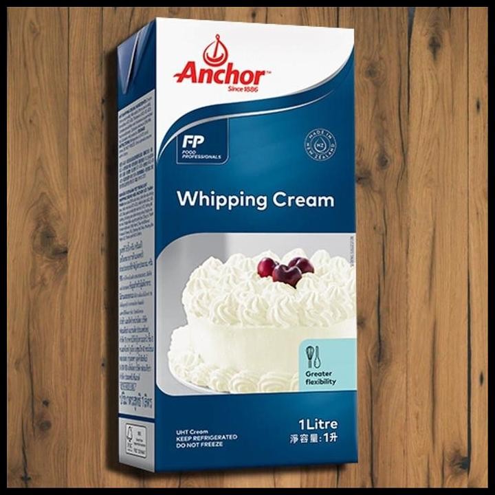 

Terlaris Gosend Only - Anchor Whipping Cream / Whip Cream 1Liter Good Quality