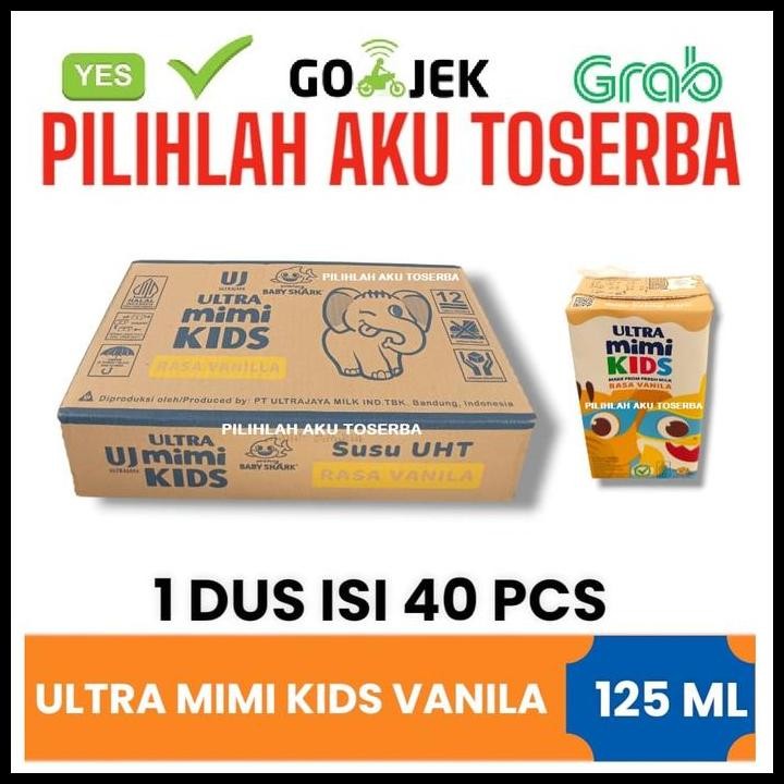

Terlaris Susu Ultra Mimi Kids (Vanila) - 125 Ml (1 Dus Isi 40) - Gojek/Grab Good Quality
