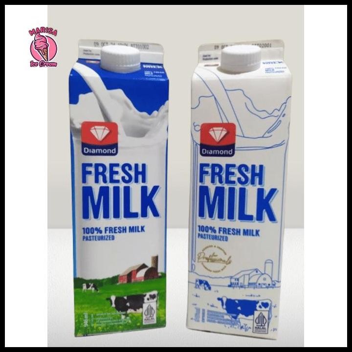 

Terlaris Fresh Milk Diamond Plain 1L Freshmilk Diamond 1 Karton ( 12 Liter ) Good Quality