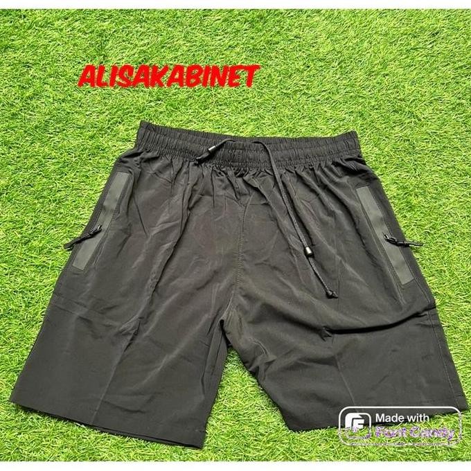 Celana Pendek Lari Hitam Polos Tni Promo