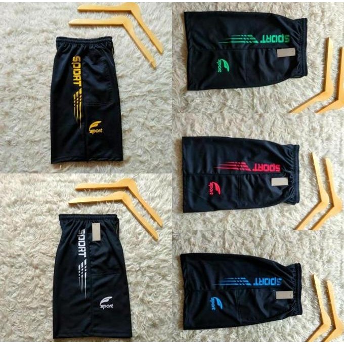 Paket Usaha 100 Ribu Dapat 15 Pcs Celana Boxer Sport Shorts Reguler Pria Wanita / Paket Grosir Celan
