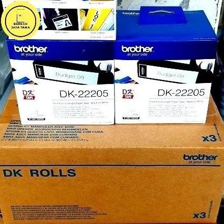 

Dk Tape Brother Continus Lengah Paper Tape Black On White Dk-22205 Or New Stok