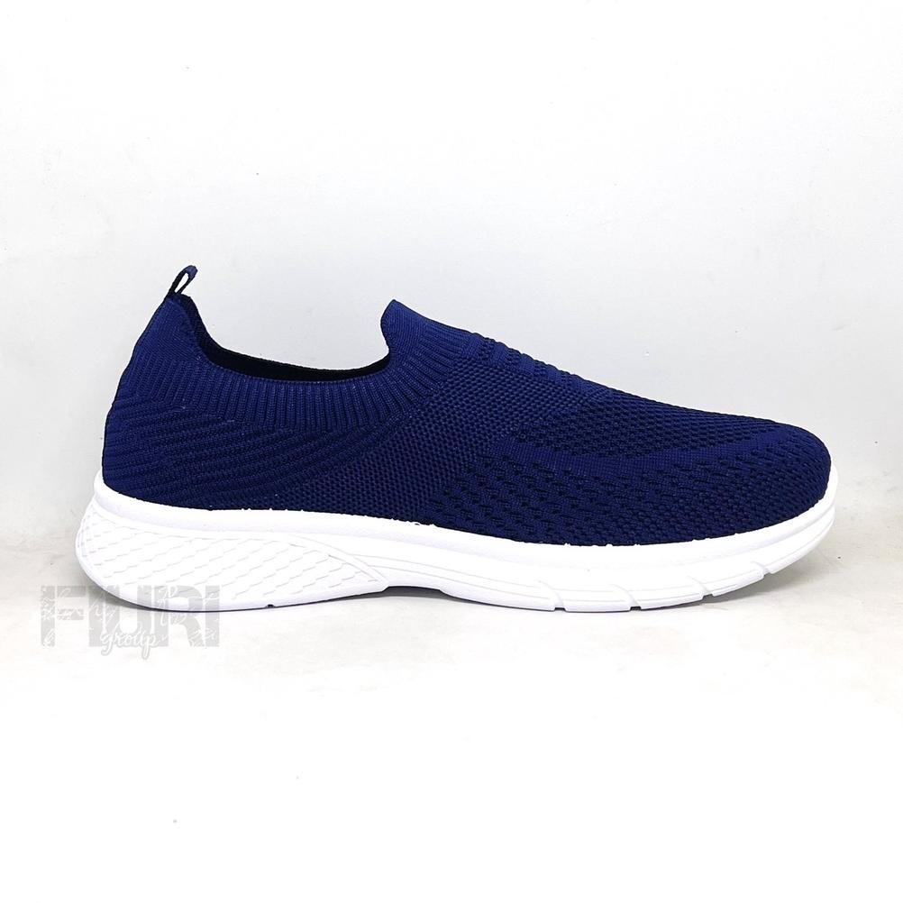 Terlaris Sale FIURI - NEW ERA - WINNER 39-43 BIRU NAVY - SEPATU SNEAKERS SLIP ON PRIA - SEPATU KNIT 