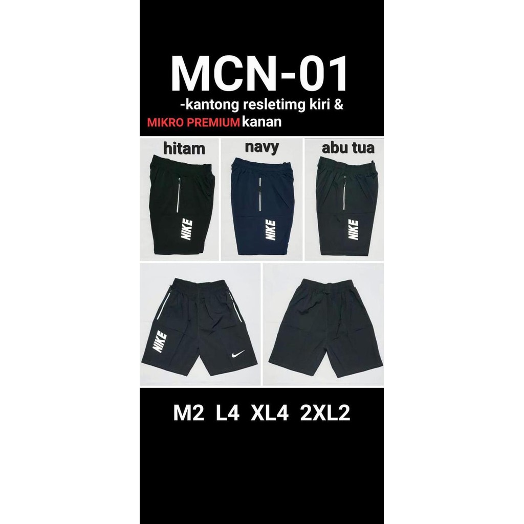 Celana Pendek Sport Nike Go Import Premium Micro Mcn-01 Best Seller