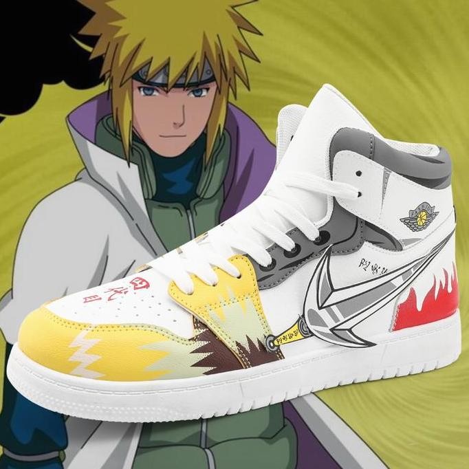 Tersedia Anime Naruto Casual Namikaze Minato Sepatu Import Pria Running Sneaker