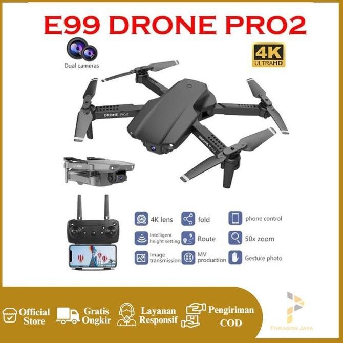 Tersedia Drone Kamera / Drone Camera E99 PRO2 E99 PRO 2 Foldable Dual Camera