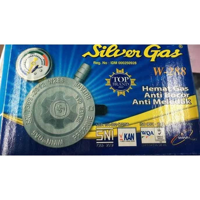 Regulator Dengan Meter Silver Gas / Winn Gas W288