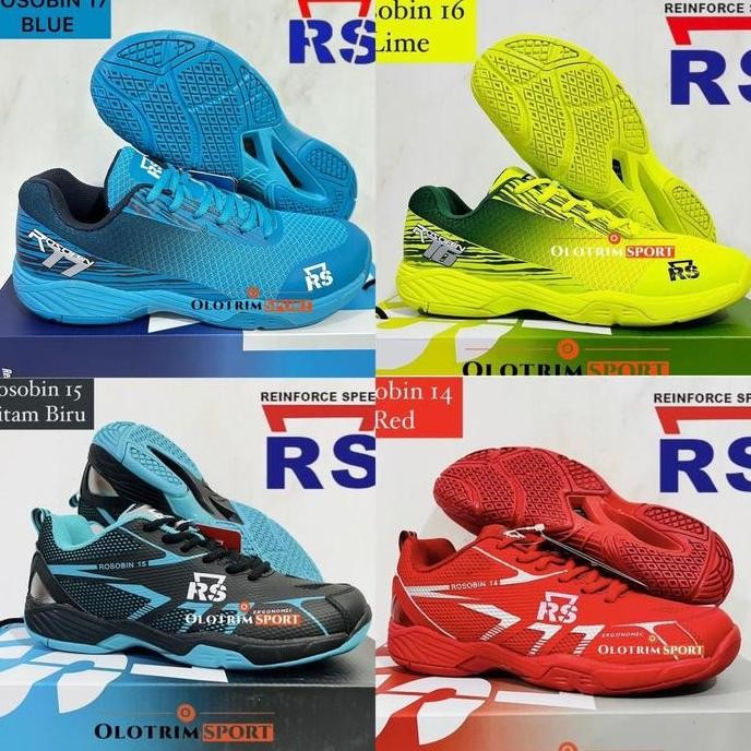 Tersedia Sepatu Badminton RS Rosobin  11 12 14 15 16 17 18 Original