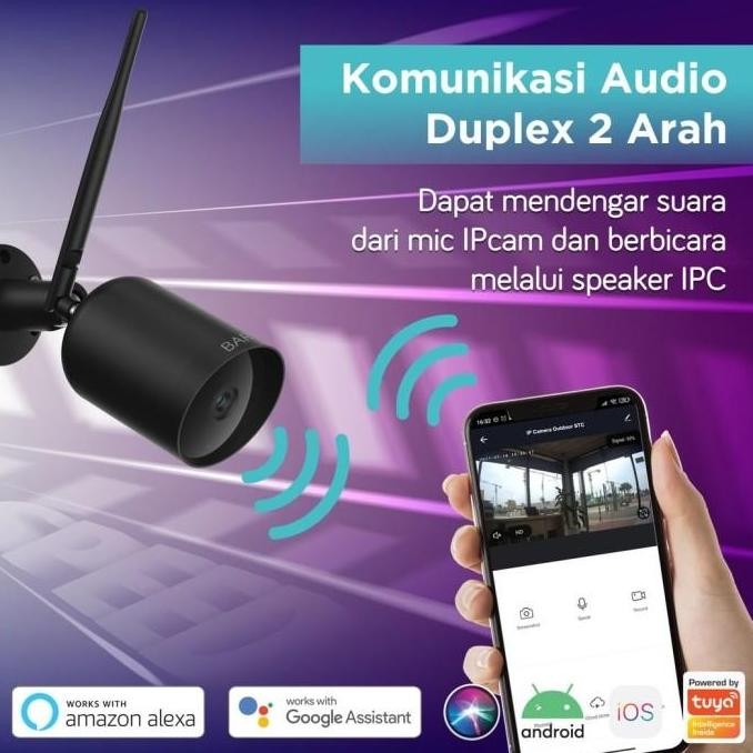 Tersedia BARDI Smart outdoor STC IP Camera CCTV Wifi IoT Home Automation Kamera cctv  alarm  anti  m