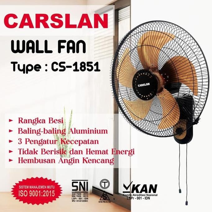 Kipas Angin Tornado Wallfan/ Kipas Dinding Tornado 18Inch Carslan Cs-1851 Kip As