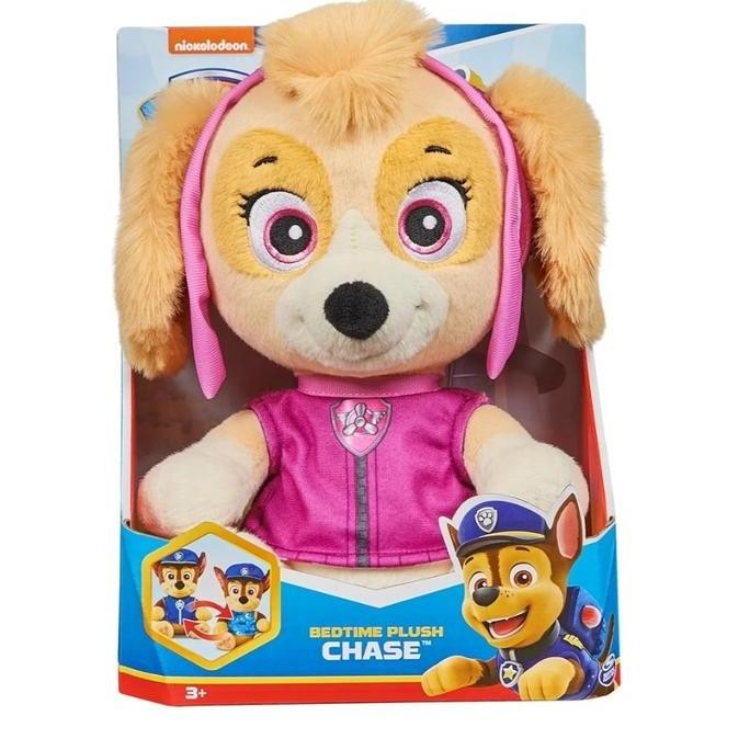 Boneka Paw Patrol Snuggle Up Marshall And Skye Original