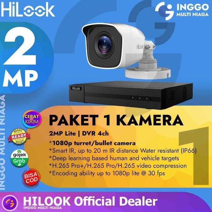 Tersedia PAKET CCTV 1 KAMERA 2MP HILOOK MURAH TANPA HDD