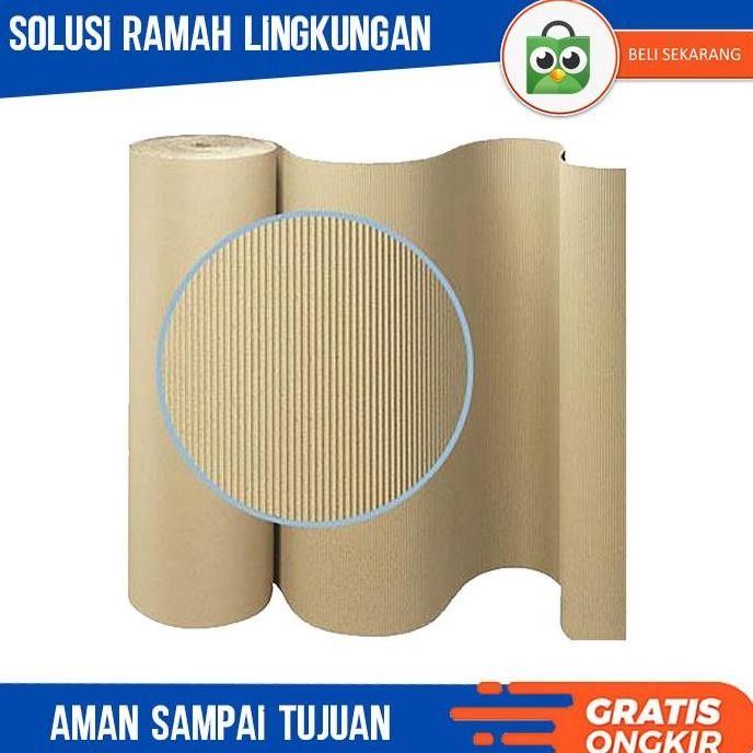 

BEBAS ONGKIR - Single Face 80 Cm Kardus Roll Lembaran Gulungan Corrugated Gelombang