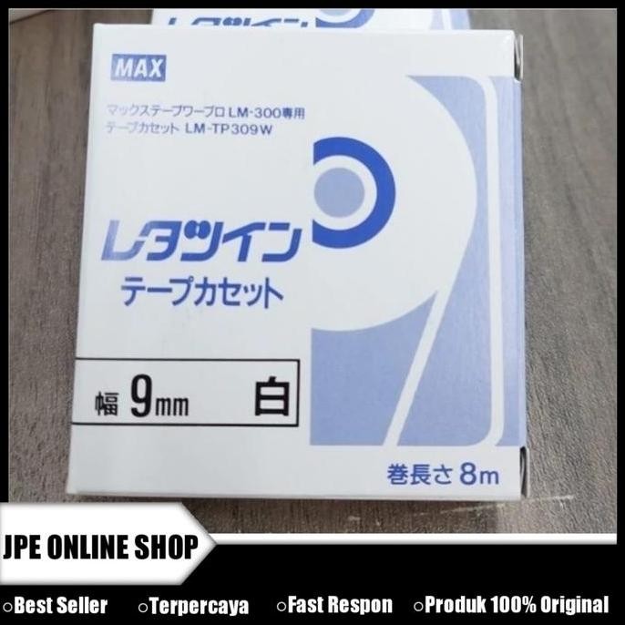 

Tape Label Letatwin Lm-Tp309W Max Marking Label Letatwin 9Mm Putih New Stok