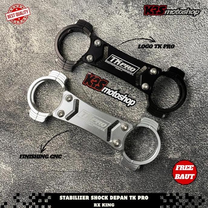STABILIZER SHOCK DEPAN RX KING TKPRO TK PRO BORGOL SHOCK DEPAN RX KING TK PRO HITAM & SILVER STABILI