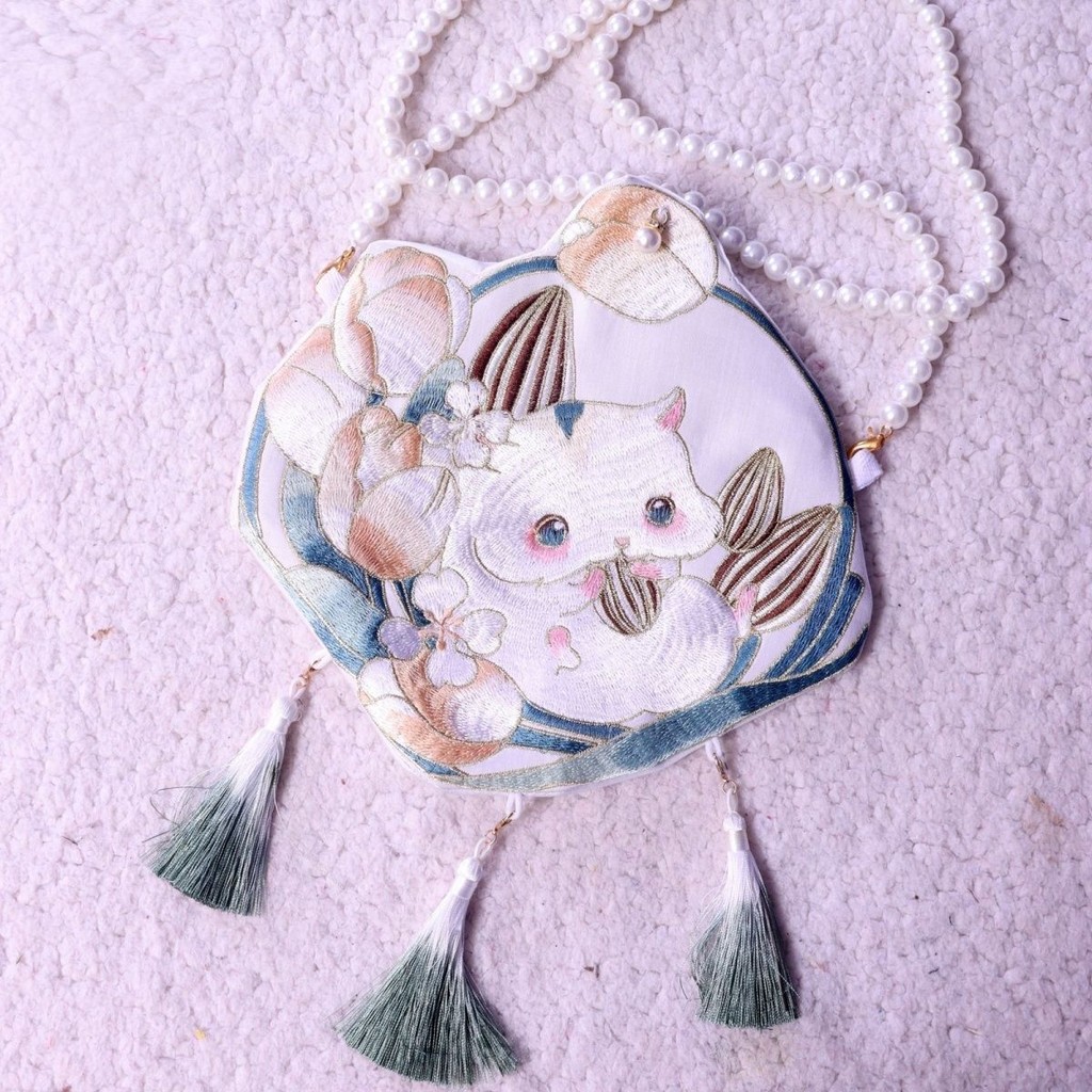 New Women's Crossbody Bag Embroidered Bag New Chinese Style Ancient Style Crossbody Bag Shoulder Bag