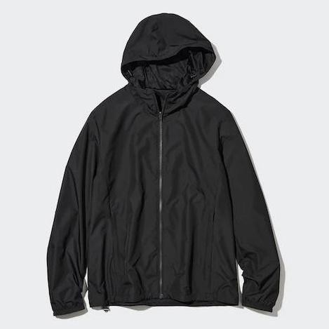 Uniqlo Jaket Pria Parka Reversible Black Hitam (Best Quality)