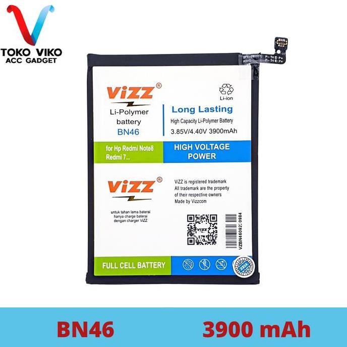 Baterai Redmi 7 Redmi Note 8 Bn46 Vizz Original